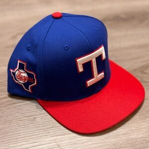 Rare Mitchell & Ness Texas Rangers Cooperstown Collection SnapBack Hat